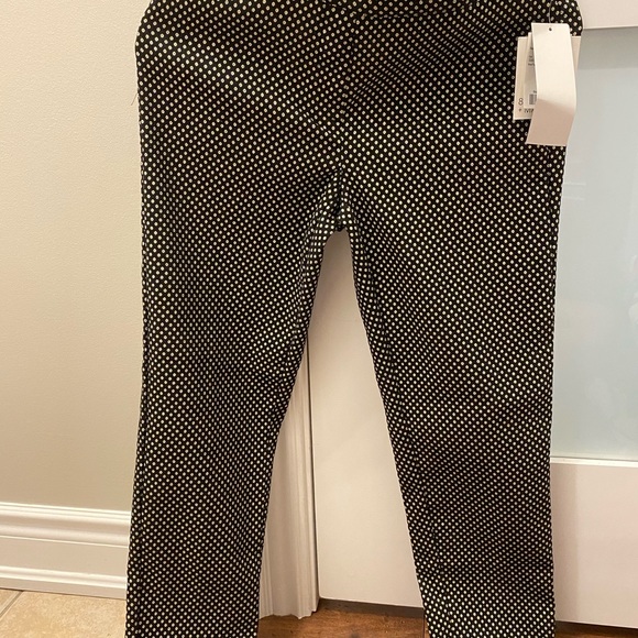 Black and gold polka dot dress pants - Picture 1 of 2